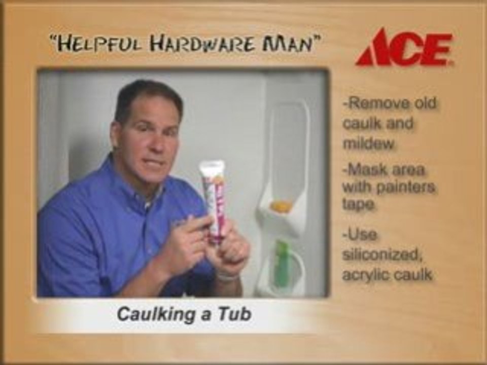 Caulking a Tub