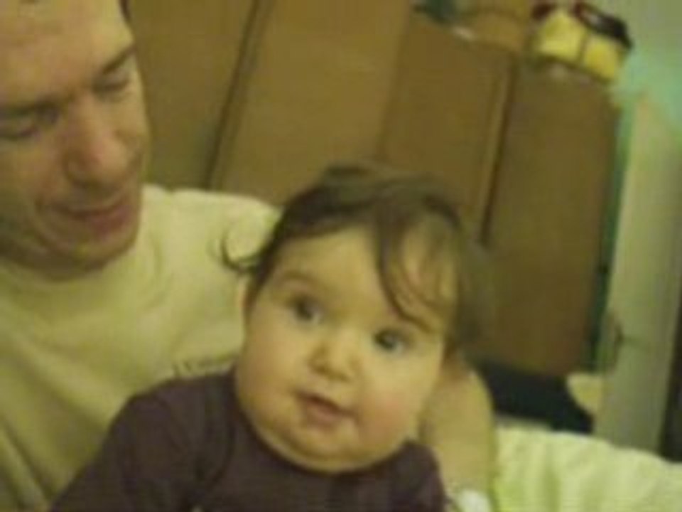 April avec son papa