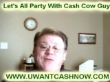 Cash Cow Guy Parties At Home Making Money