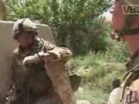 Afghan Soldiers smoking cannabis with british
