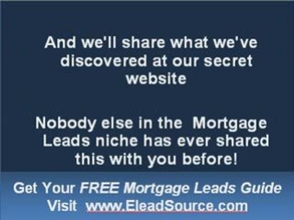 Purchase Mortgage Leads