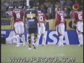 Boca 1 Inter 2 Goles Magrao Riquelme Alex