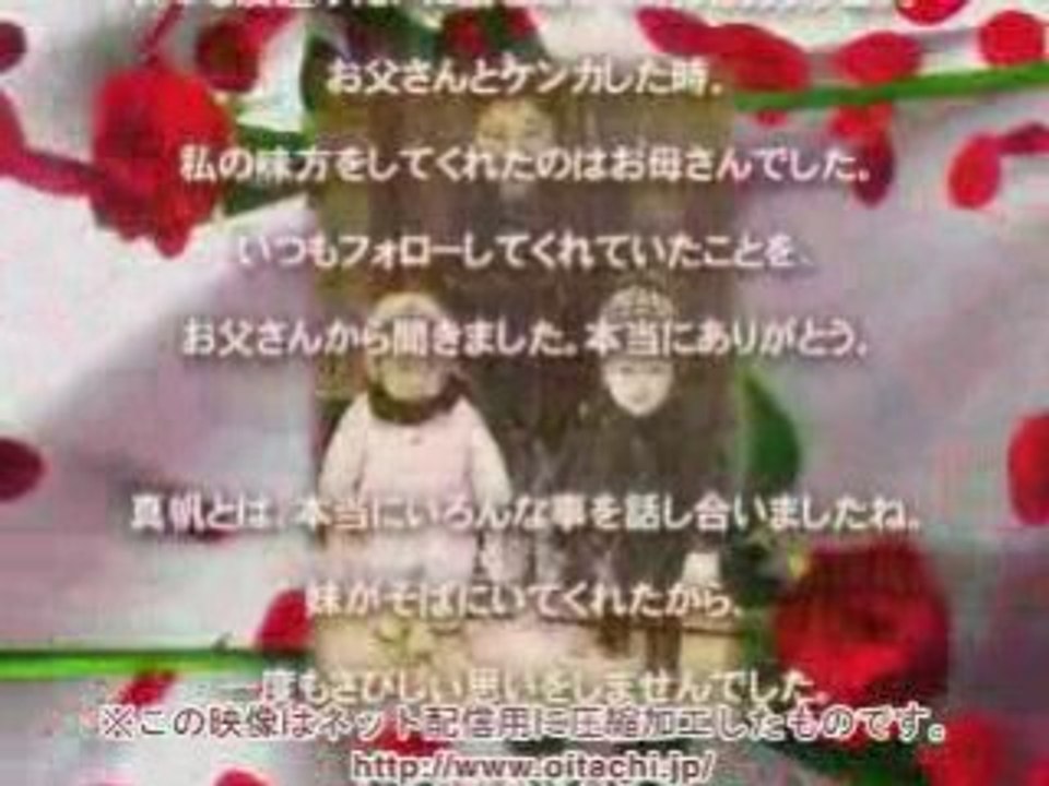 両親への手紙：祝福のバラ