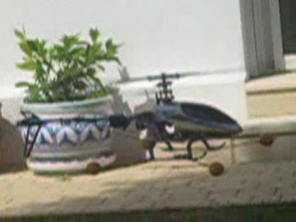 T-REX 450 SE V2 : Premiers petits vols dans jardin.