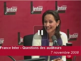 Segolène Royal - Questions des auditeurs - 07 11 2008