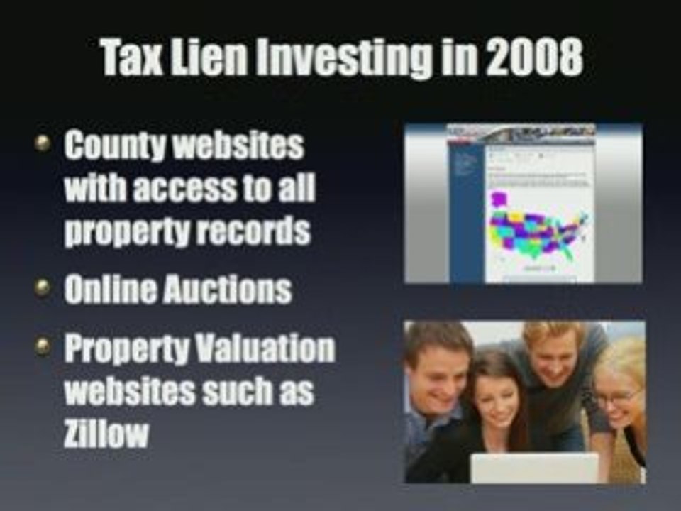 Tax Lien internet investing, tax deed properties, tax lien