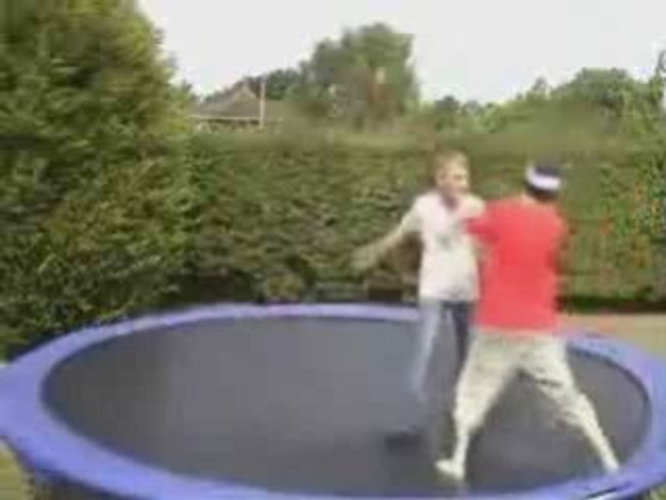 Funny Trampoline Accident