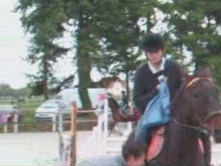 Mistral & moi sur la 90cm "1er" au Haras de la Bretonnière
