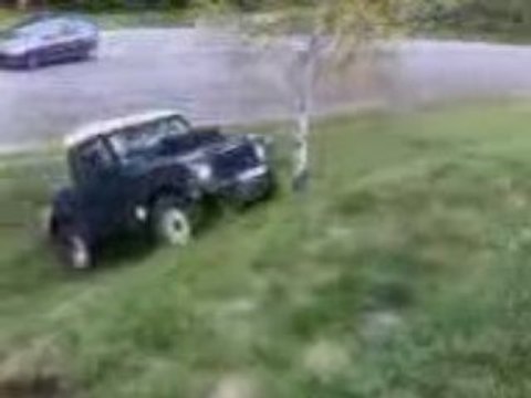 La côte de l'auberge en 4x4 land rover 90