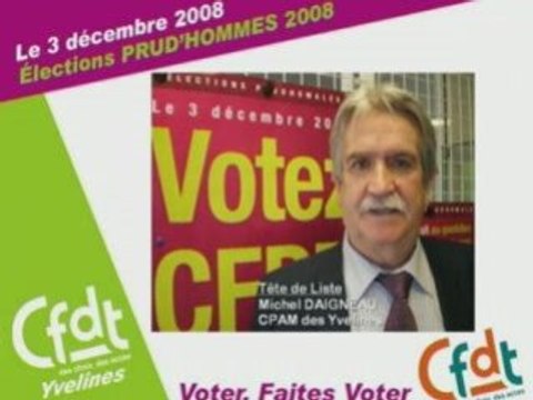 Prud'hommes 2008 Conseil St Germain en laye : Candidats CFDT