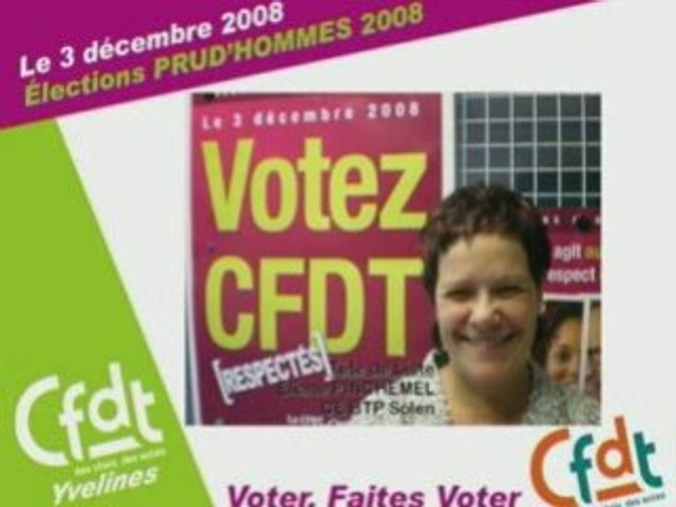 Prud'hommes 2008 Conseil de Versailles : Candidats CFDT