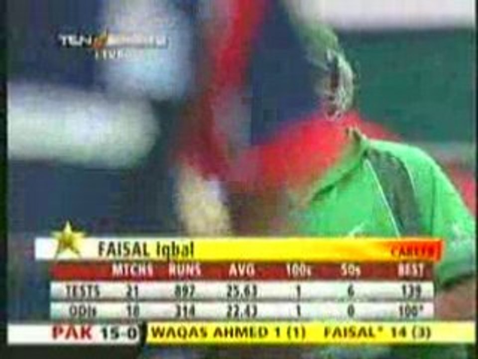 HK Super Sixers : Pak Innings : 1st over.mpg