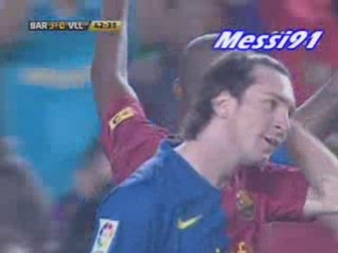 FC BARCELONE - VALLADOLID 3-0 BUT DE ETO'O