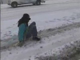 Accident à cause de la neige