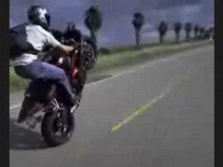 Awesome 1st gear Wheelie on a 2007 R6