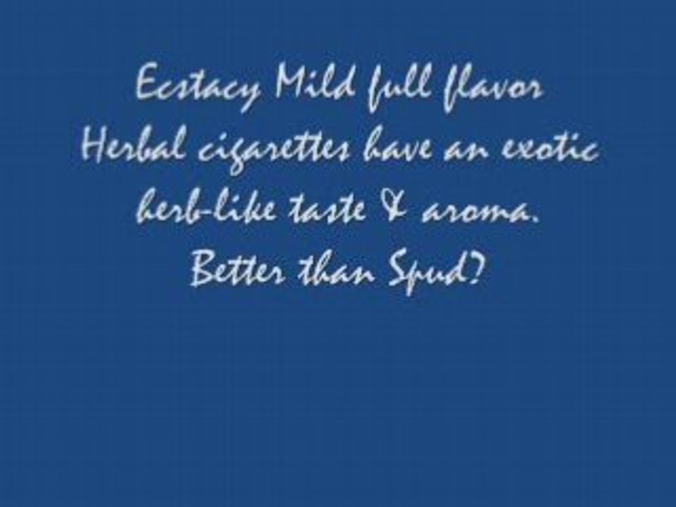 Ecstacy Herbal Cigarettes