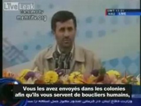 Ahmadinejad au sujet du sionisme