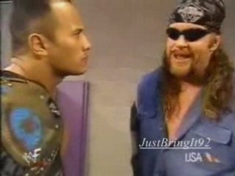 The Rock & the Undertaker talk backstage