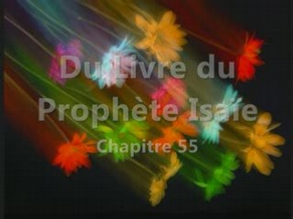 Je ne sais pourquoi dans Sa Grâce - Isaïe 55