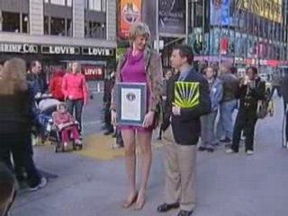 World's longest legs step out