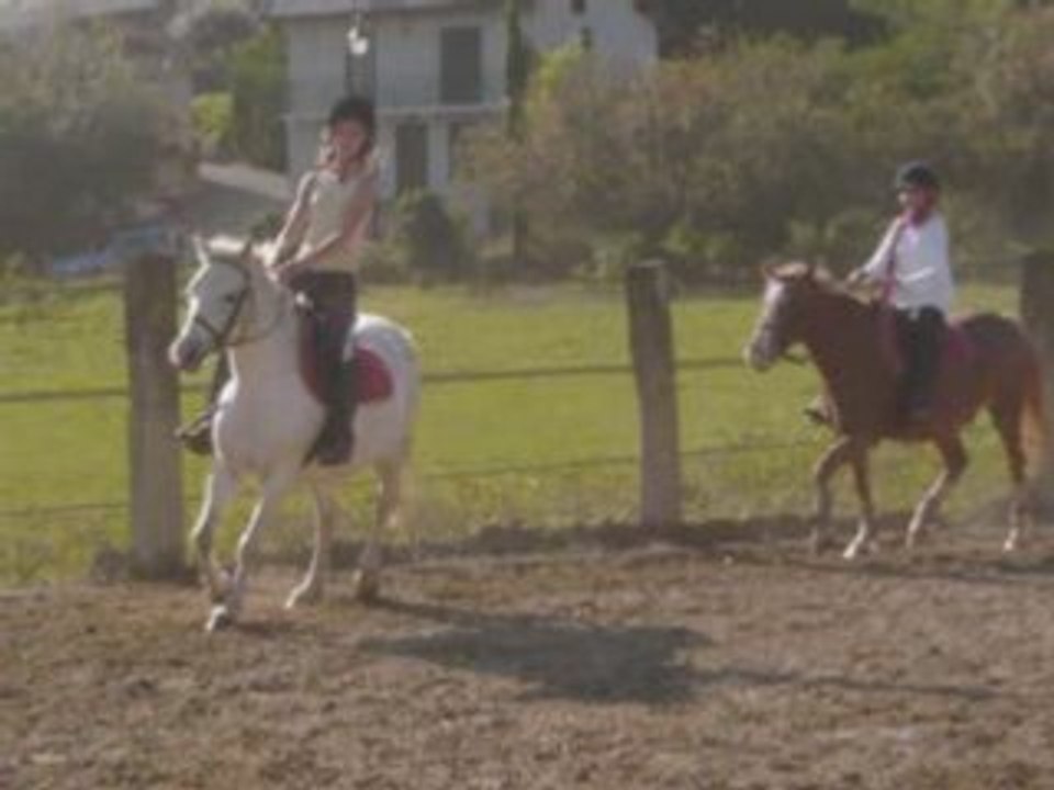 Lisa à cheval
