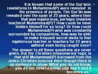Refuting the claim that Prophet Mohamed copied Quran