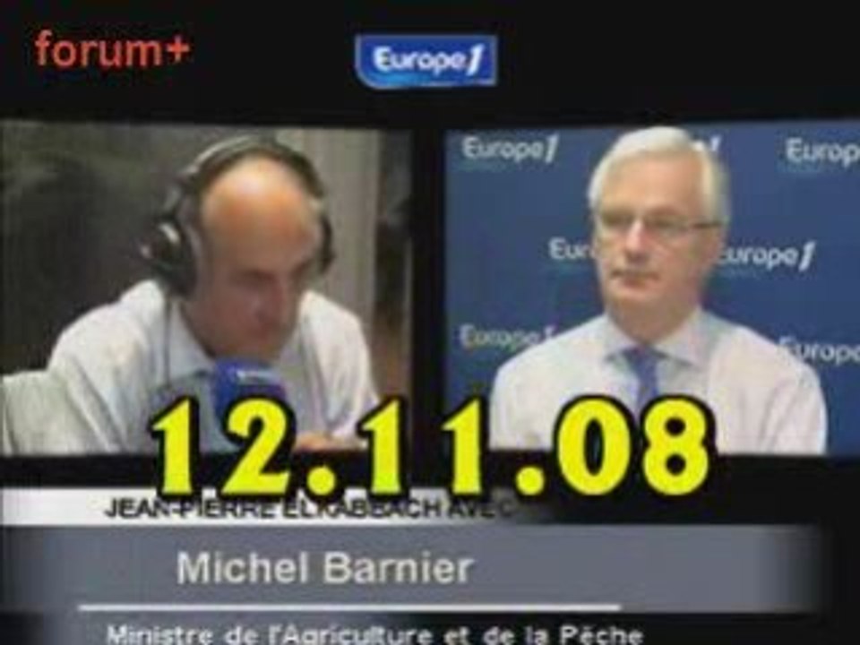 ITW de Michel Barnier(12.11.08)