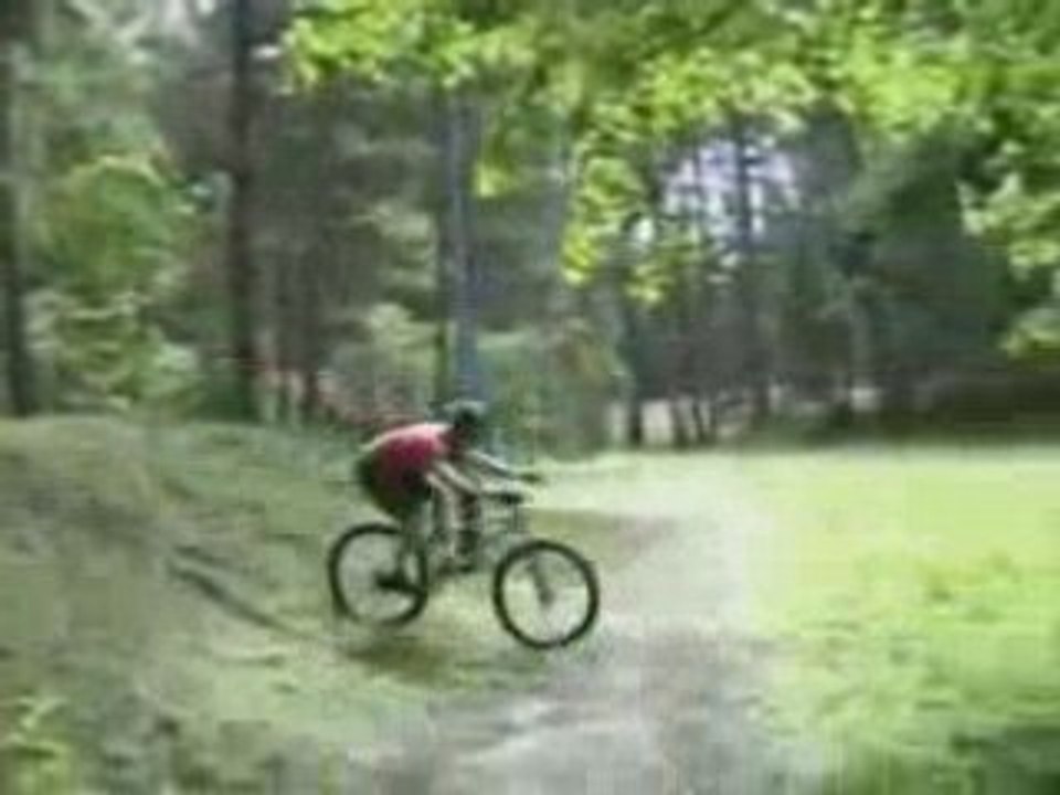 Trial biker
