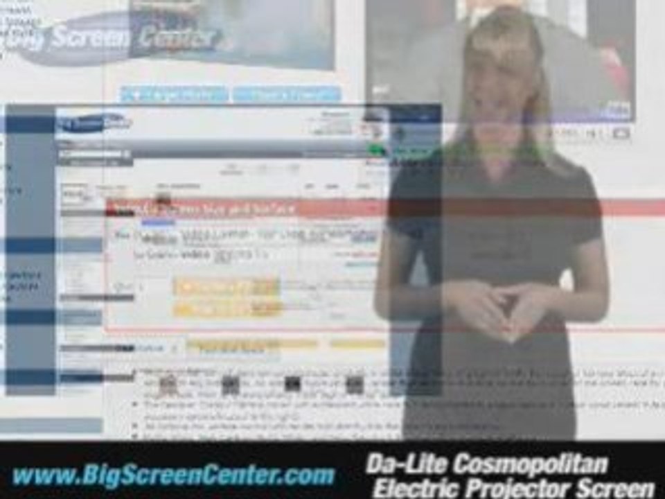 Da-Lite Cosmopalitan Electric Projection Screen