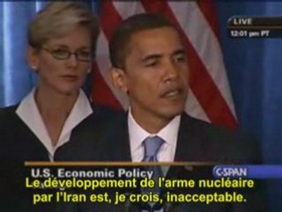 Barack Obama - conference de Presse 7/11/08 - Iran