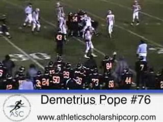 Demetrius Pope #76 OL/DL Cleveland Heights High School