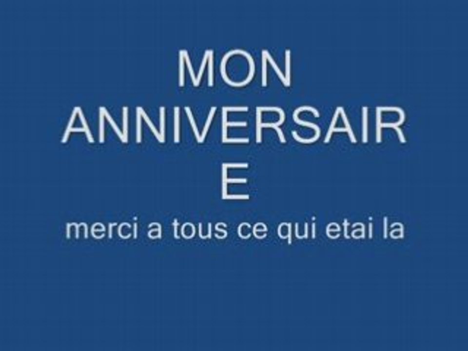 Mon annif 25 ans