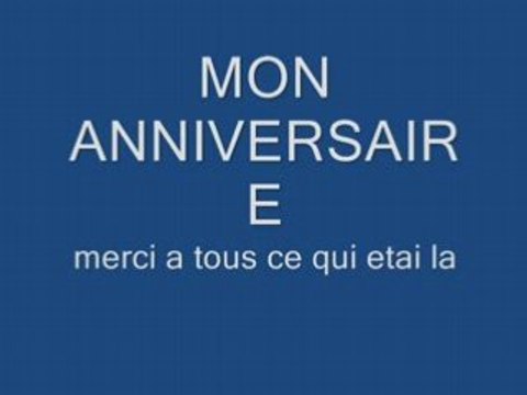 Mon annif 25 ans