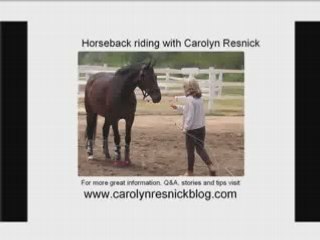 Horseback riding with Carolyn Resnick