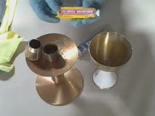 How to Polish Church Appointments - Chalice and Candle Stick
