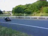 Thomas genou virage courbe Honda 1000 cbr sportive moto