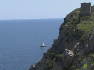 Ieranto bay and the Immortelles Tower