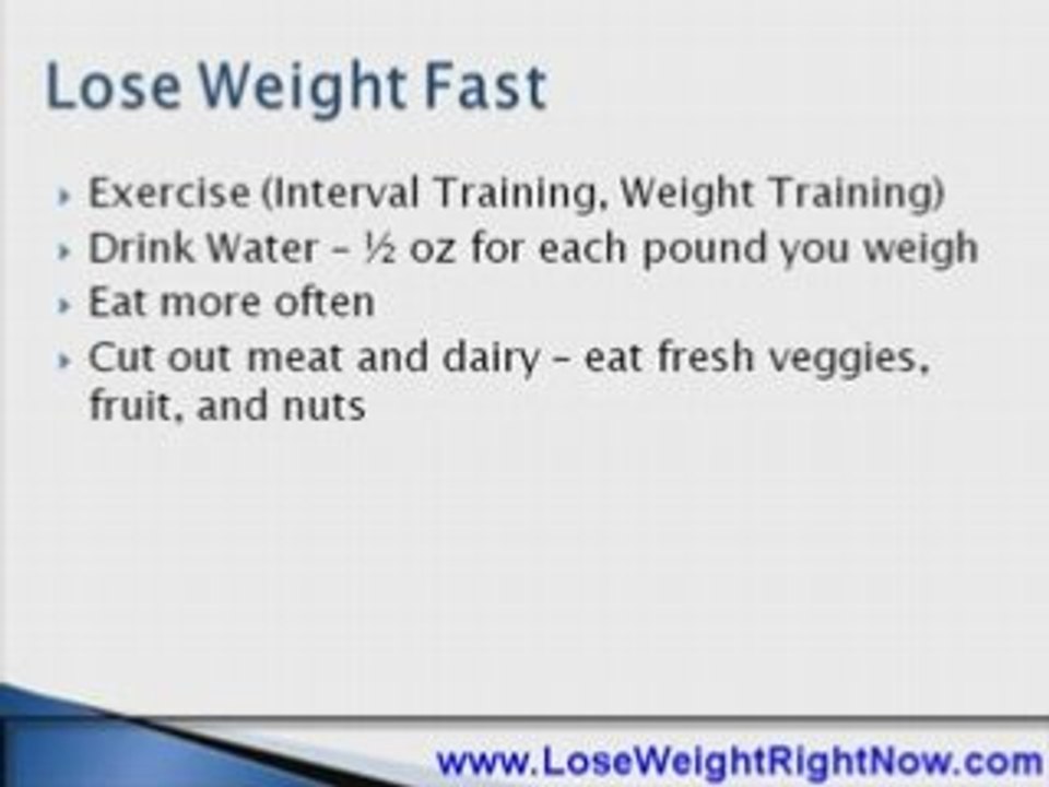 How To Lose Weight Fast