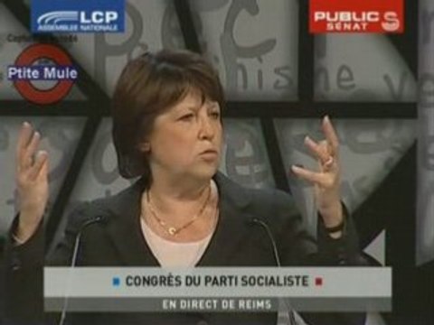 Martine Aubry au congrès de Reims (3/3)
