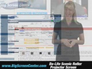 Da-Lite Scenic Roller Projector Screen