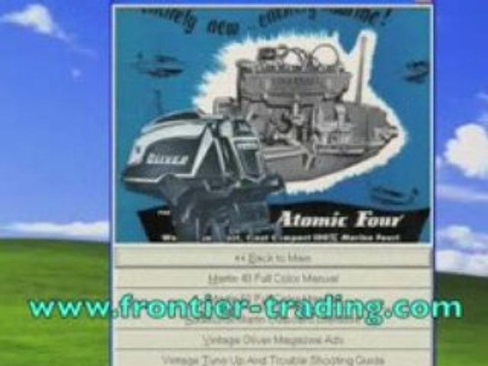 Vintage Martin Outboard Engine Master Manual Set 1951