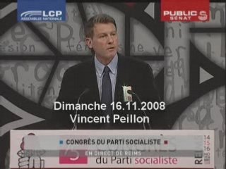 Le Discours de Vincent Peillon devant le Congrès du PS