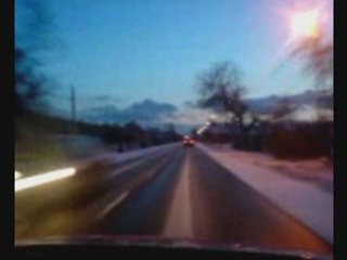 Zima na drodze 985 w Padwi Narodowej