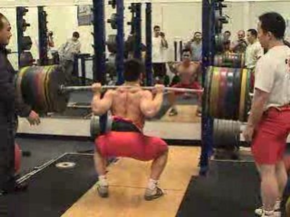 Zhang Guozheng 2X220kg  squat