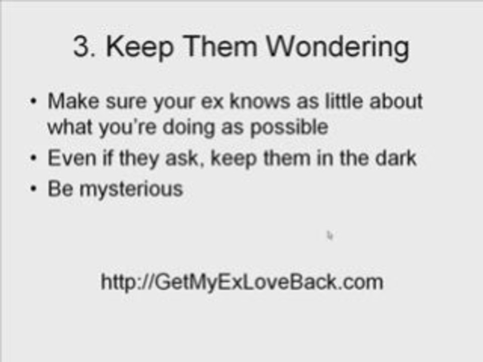 How To Make Your Ex Want You With 3 Simple Steps