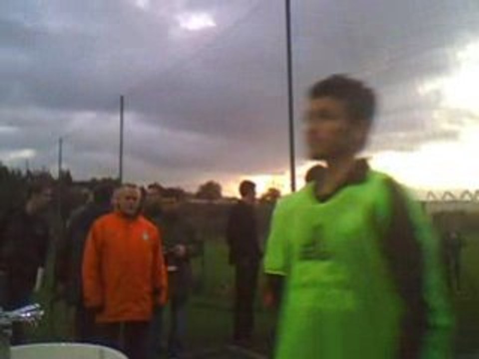 L'entrainement des verts avec Alain Perrin .