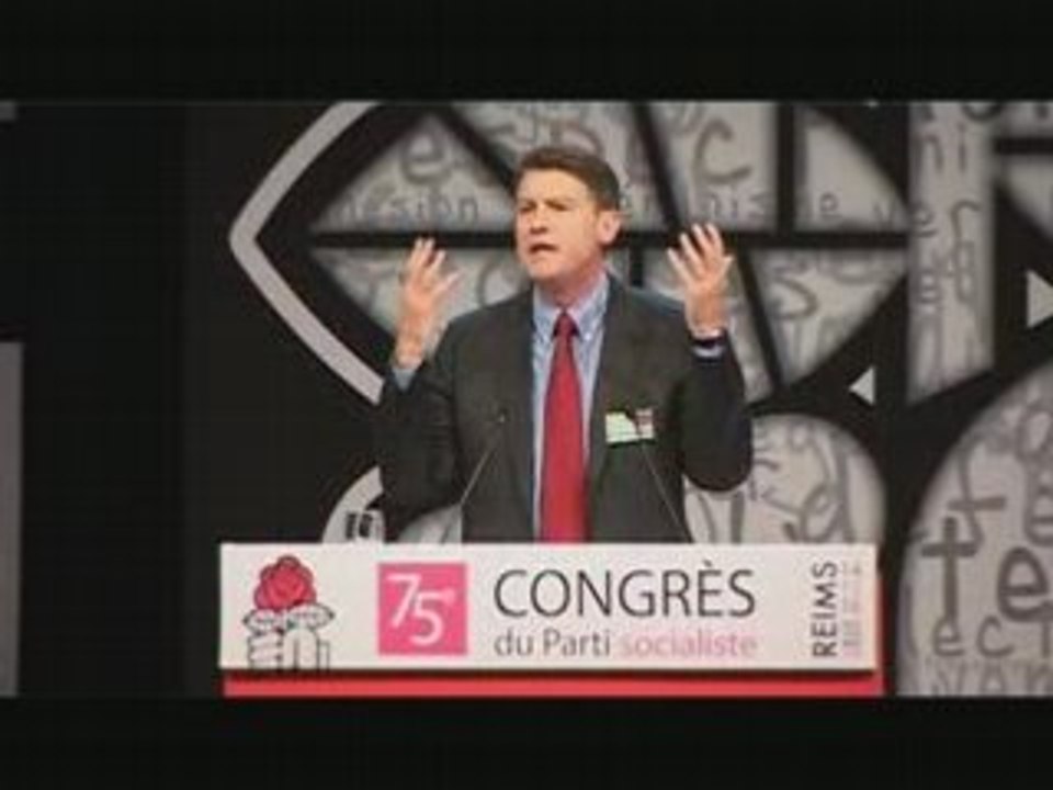 Vincent Peillon au Congrès de Reims