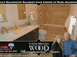 Park City Real Estate Racquet Club Condo Park Meadows