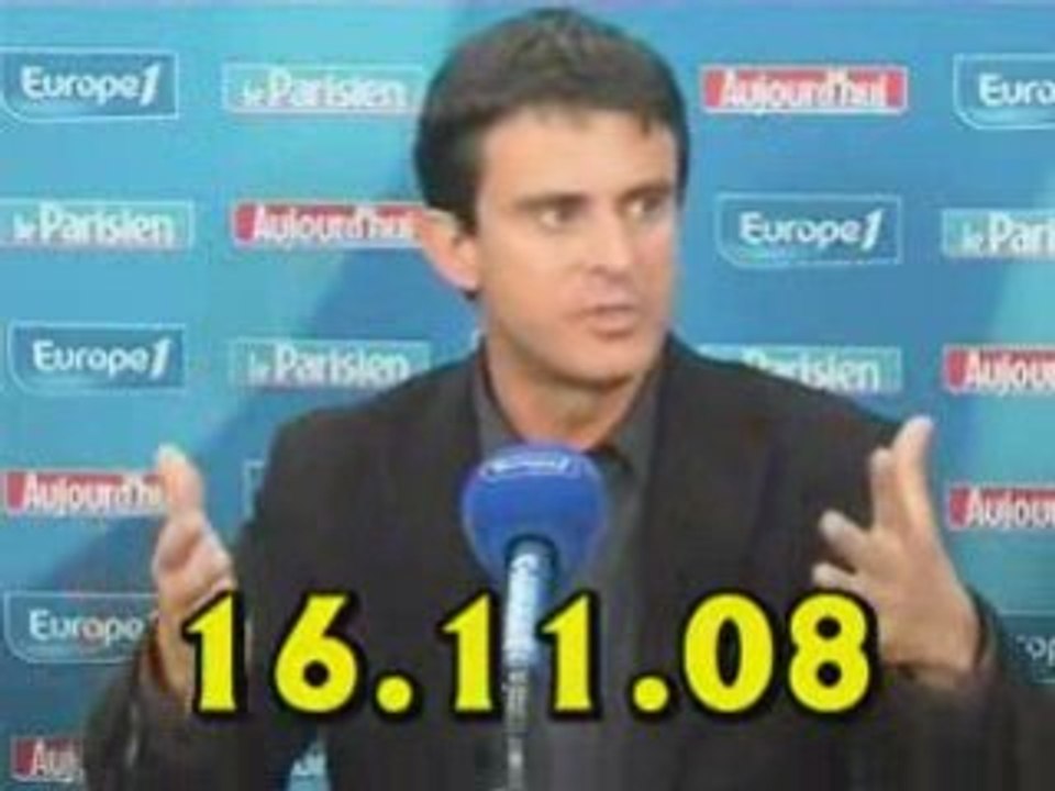 Manuel Valls sur Europe1 (16.11.08)