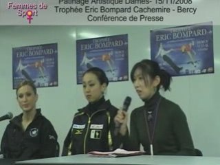 Trophée Bompard 2008 - Conf de Presse Patinage Dames